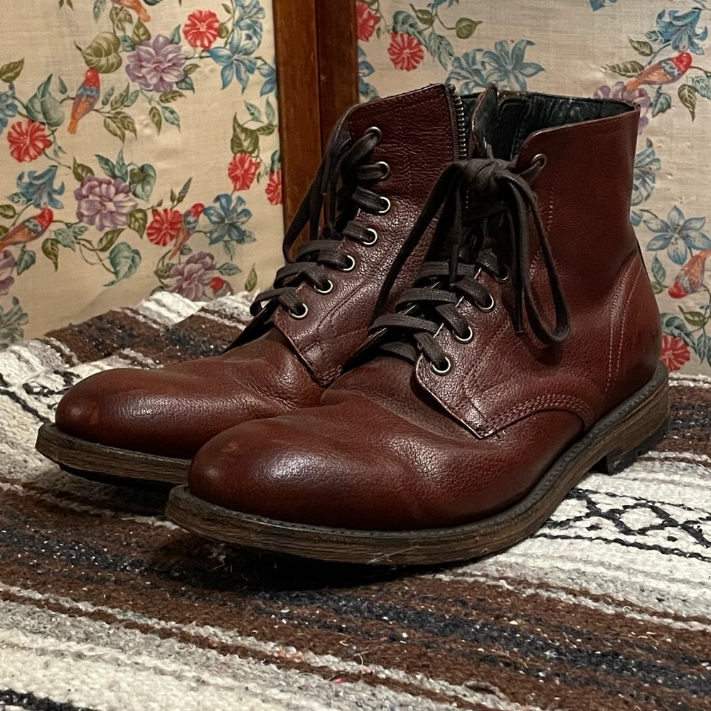 Frye Bowery Lace Up with zip
